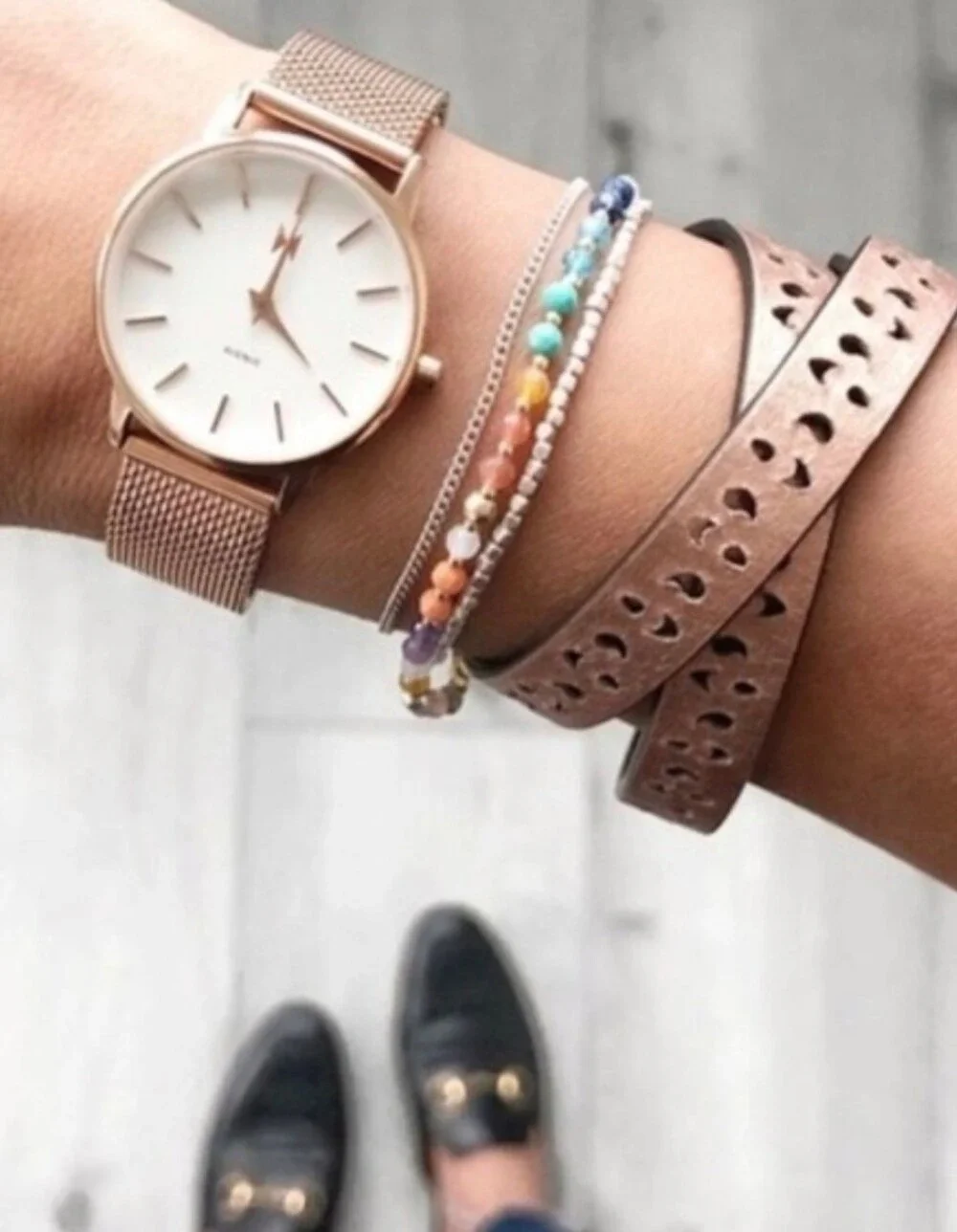 Stella And Dot Juliana Double Wrap Bracelet